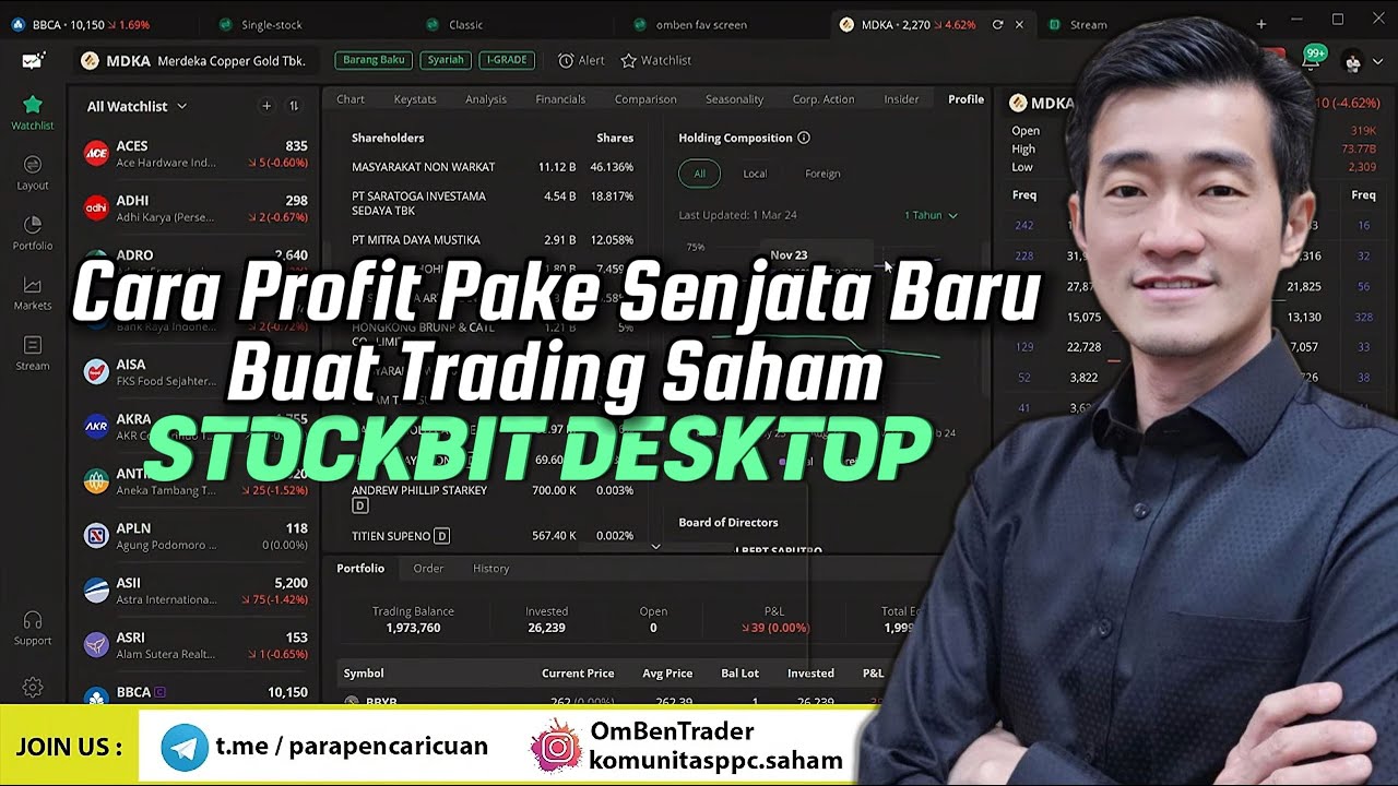 CARI PROFIT PAKE SENJATA BARU BUAT TRADING SAHAM I STOCKBIT DESKTOP