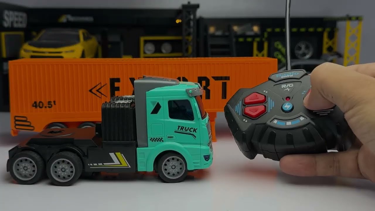 Unboxing Most Realistic Big RC Container Truck | RC Heavy Load Truck | Mega RC Model