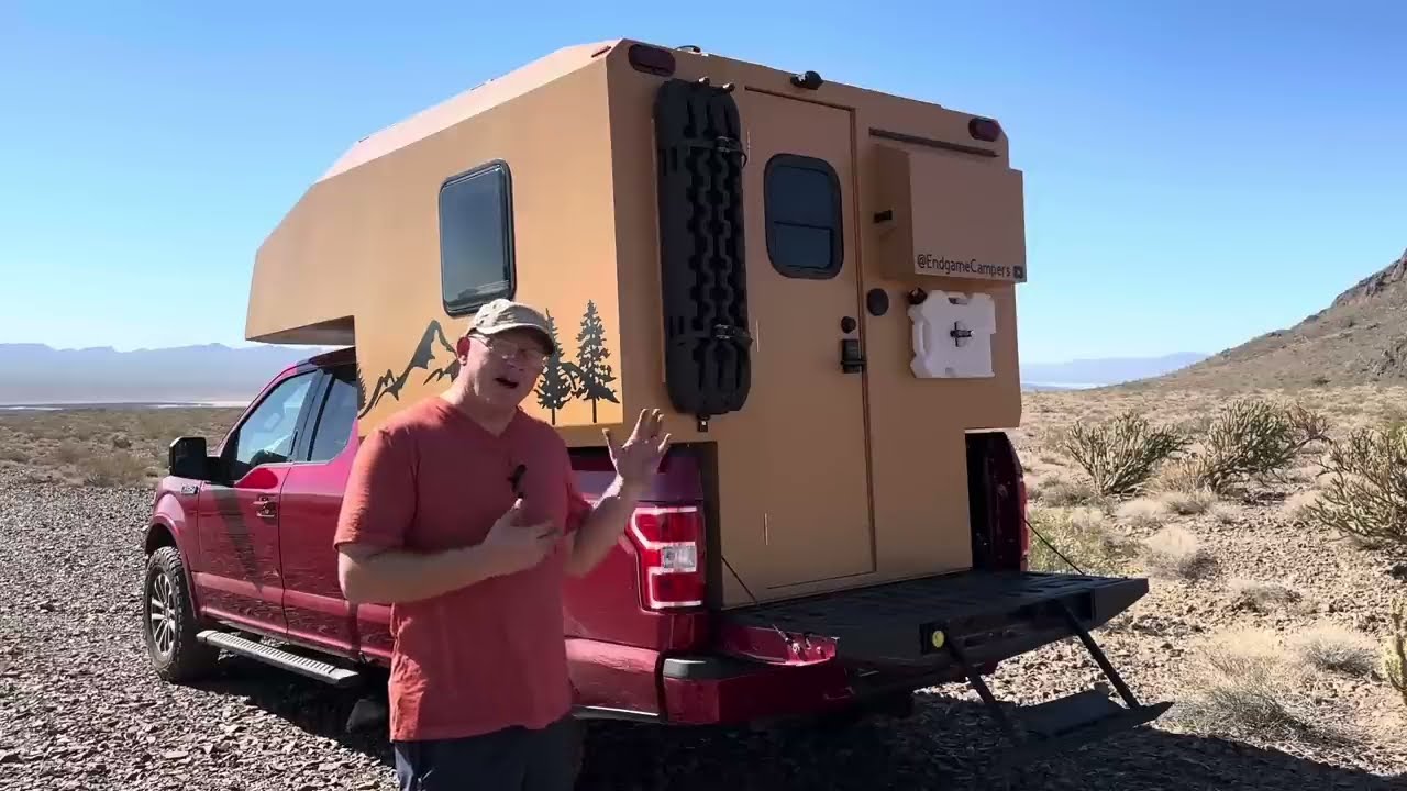 I built this truck camper in my garage - The Full Tour! 😎 #diytruckcamper
