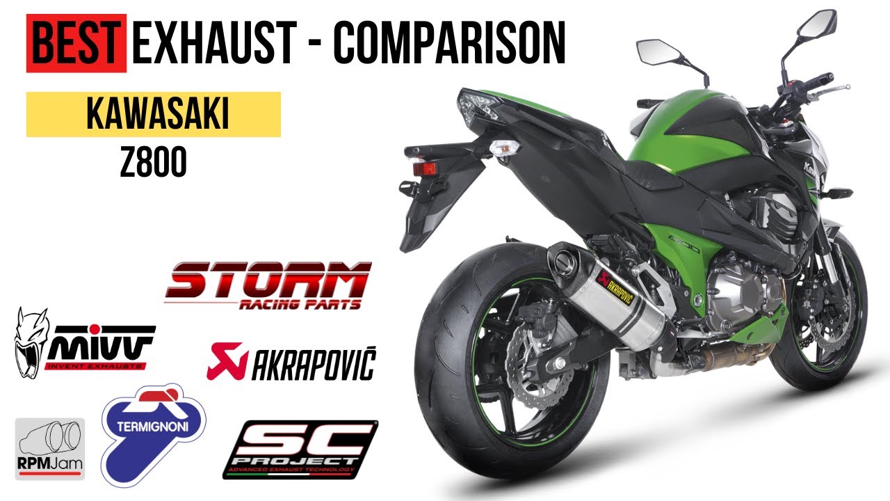 BEST Exhaust Sound - Kawasaki Z800 / SC-Project, Mivv, Akrapovic, Scorpion, CS-Racing