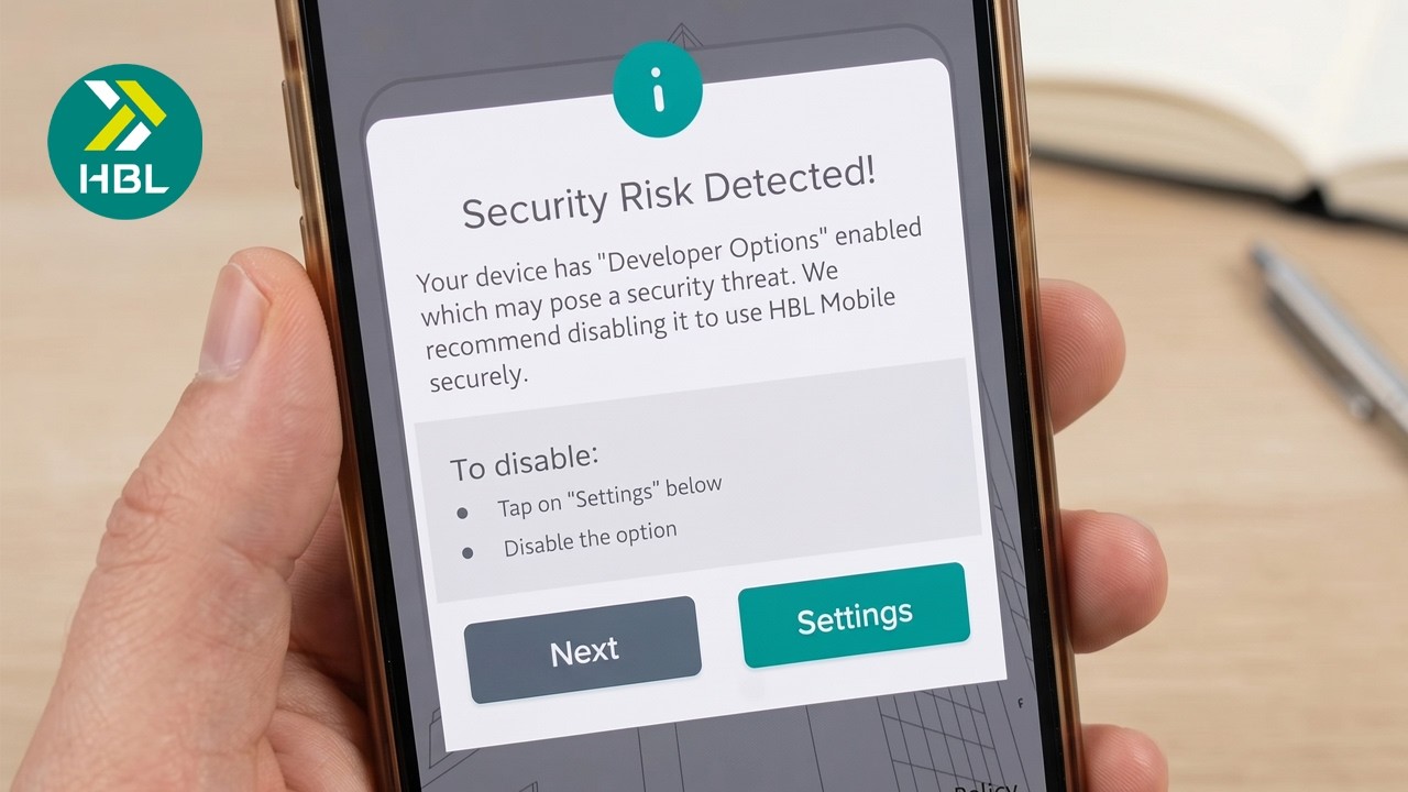 Security Risk Detected HBL Mobile App | HBL App Security Risk Detected Problem Kaise Solve Kare