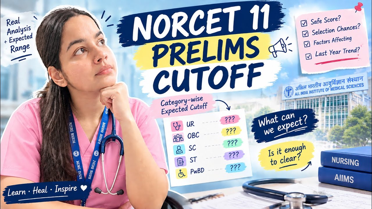 NORCET 11 PRELIMS CUTOFF&hellip;📌 (CATEGORY WISE ANALYSIS)