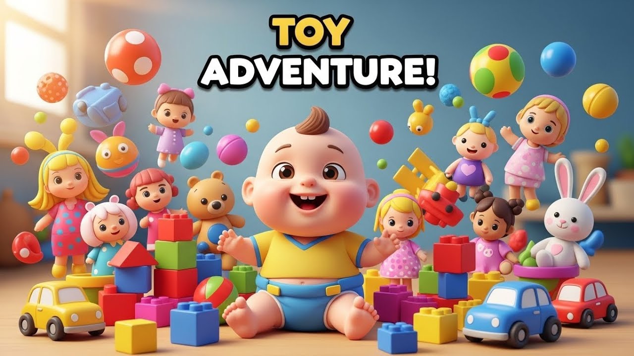 Mini Baby’s Toy Adventure 🧸🌈 | 3D Cartoon Playtime Fun for Kids