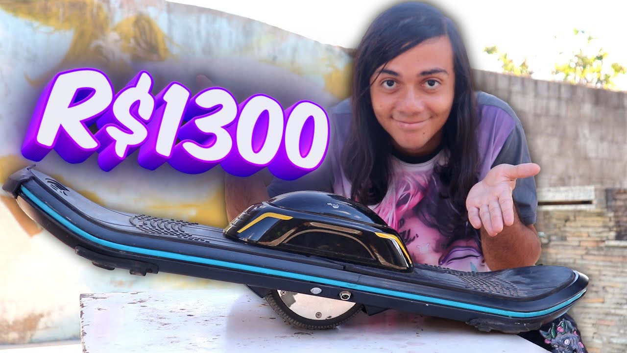 Testei um Skate EL&Eacute;TRICO de 1 RODA!
