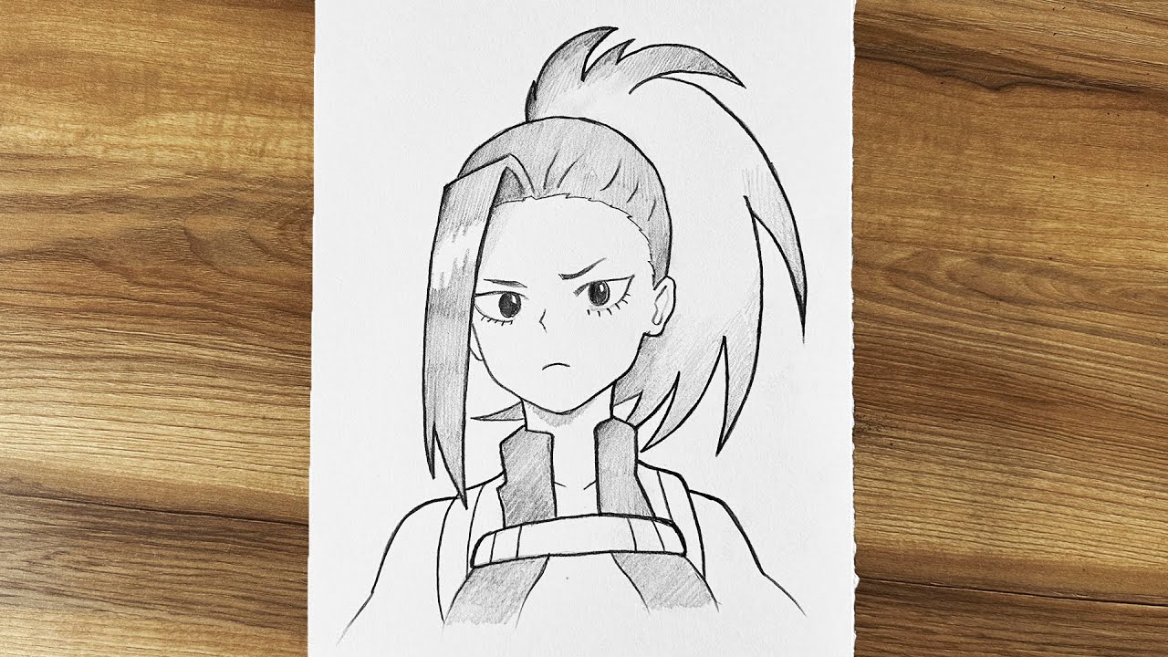 How To Draw Momo Yaoyorozu (My Hero Academia) || Yaoyorozu drawing step by step