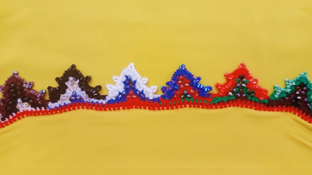 آموزش کریشی/کریشی جدید/new design crochet/irani noken koreshi
