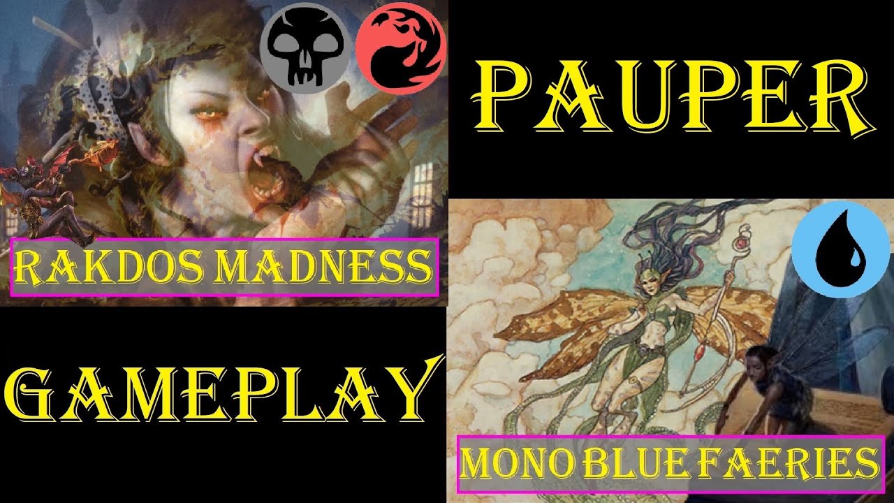Rakdos Madness Vs Mono Blue Fadas [PAUPER] | Gameplay Ao Vivo #mtgpaupergameplay #mtgpauper