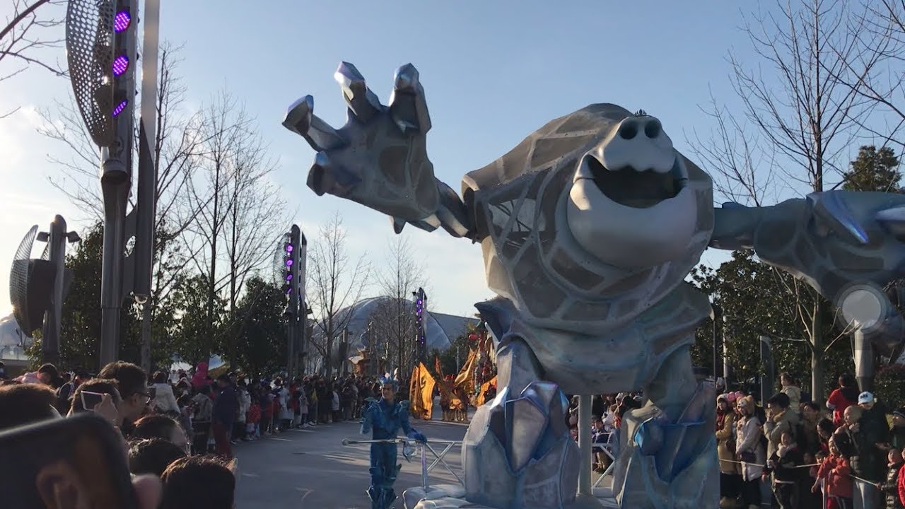 Shanghai Disney parade(Chinese new year)，上海迪士尼新年花车巡游，2019.01.27