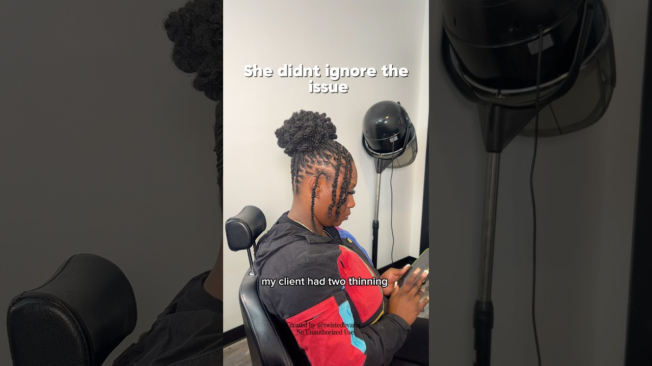 HER LOCS WERE ALMOST GONE😳 