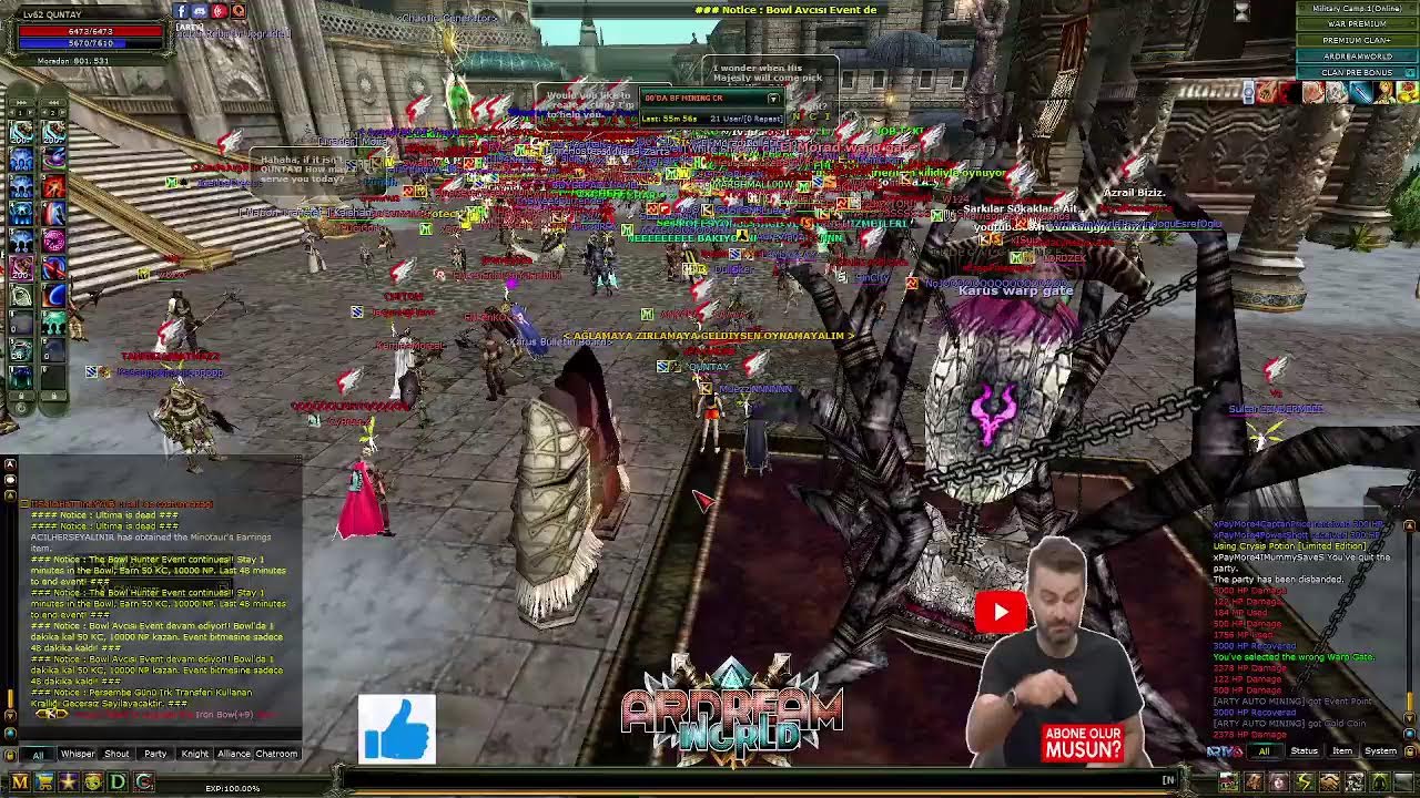️#Ardreamworld 📢QUNTAL & xPAYMORE CLAN🔥PAZAR  PK SI CSW🥇 ️#knightonline