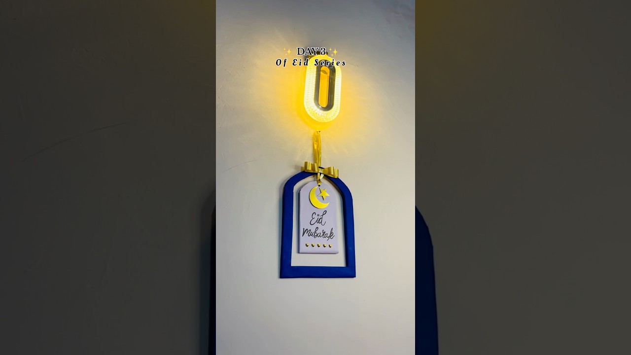 Day (3/10) Eid Series homedecor #diy #viralreels #homedecor #eidmubarak #eidseries #craft #eid #art