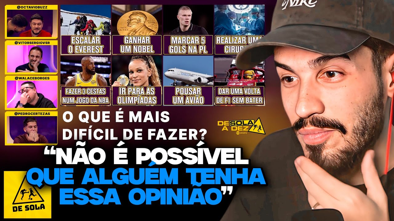 O QUE É MAIS DIFÍCIL DE FAZER? | REACT DE SOLA A DEZ