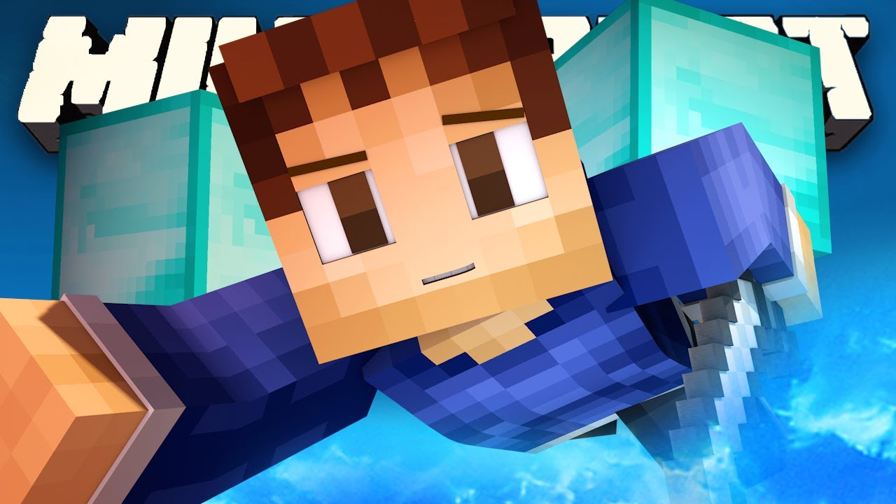 OVERPOWERED SKY BATTLE! (Minecraft Mini Games: OP SKY WARS!)