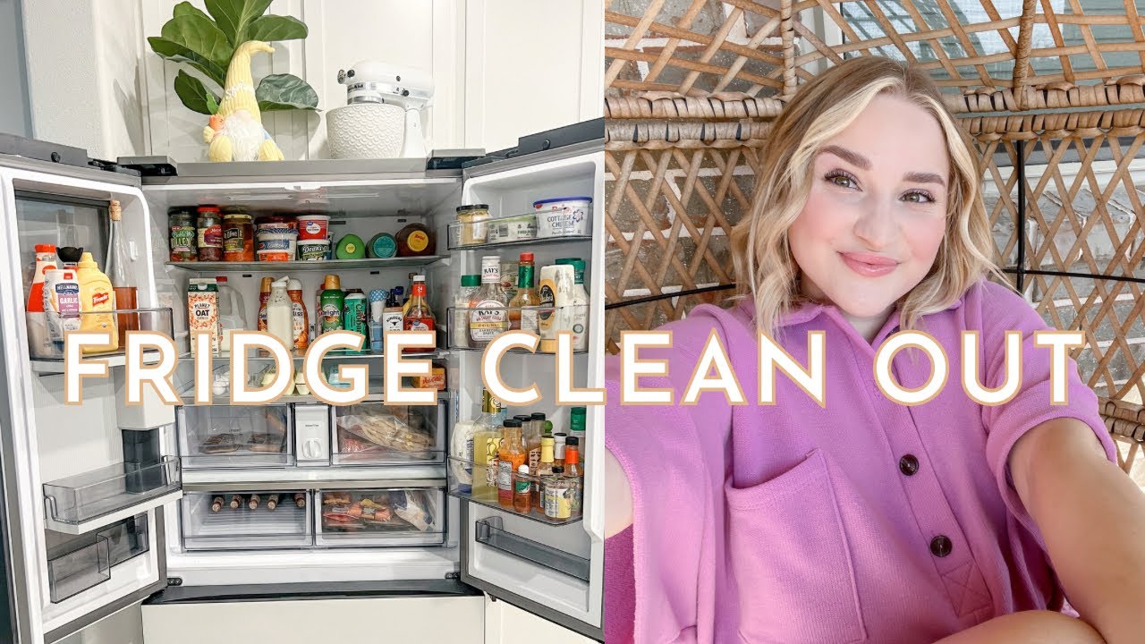 CLEAN MY FRIDGE WITH ME | CLEAN AND DECLUTTER | DRUE BASHAM