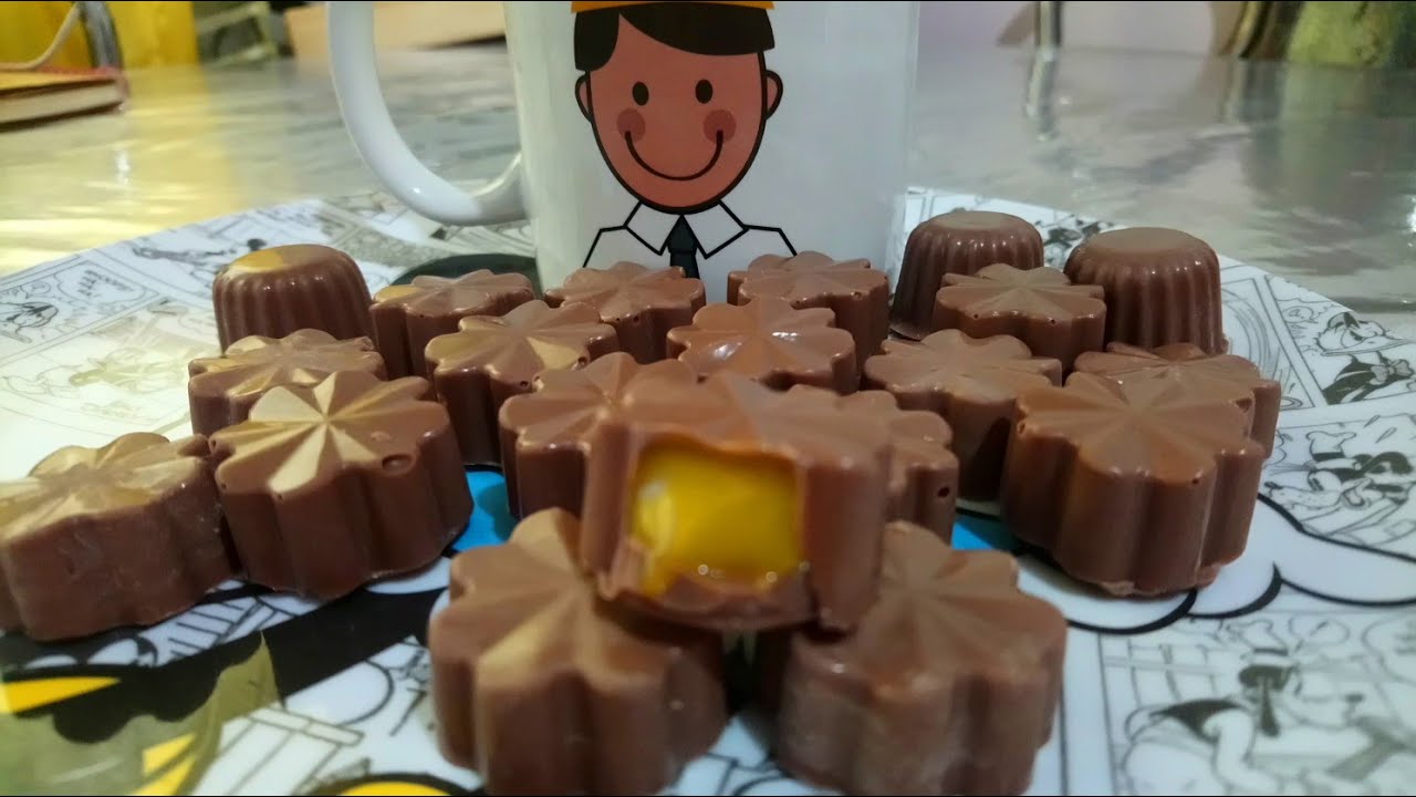 Bombones rellenos de rompope/chocolates tipo canastita