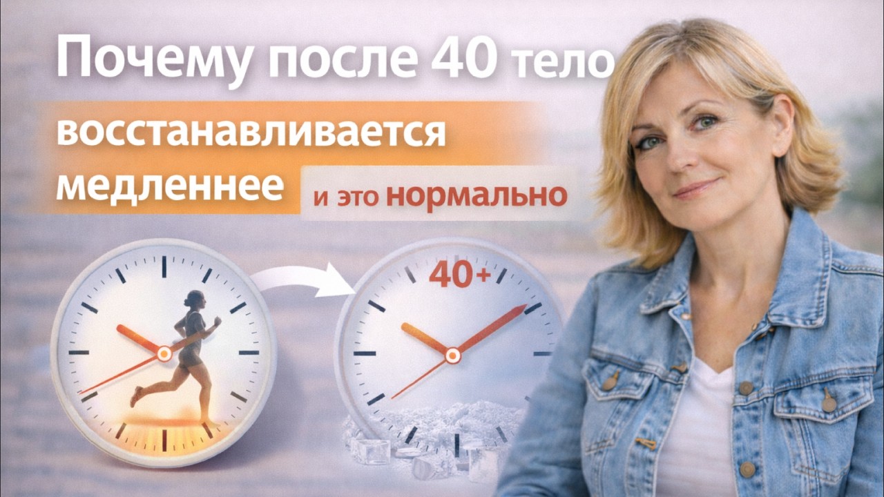 Почему после 40 тело восстанавливается медленнее — и это нормаль