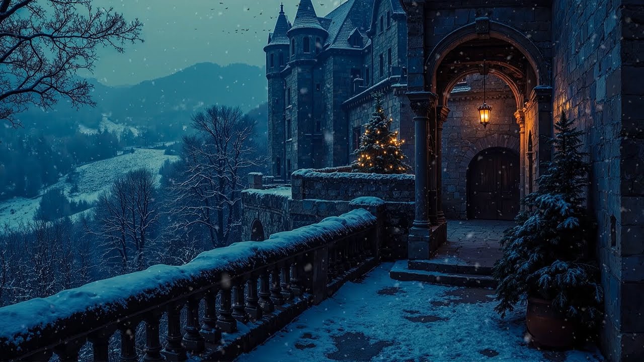 A Walk Through a Forgotten Winter Castle ❄️ Dark Academia Piano