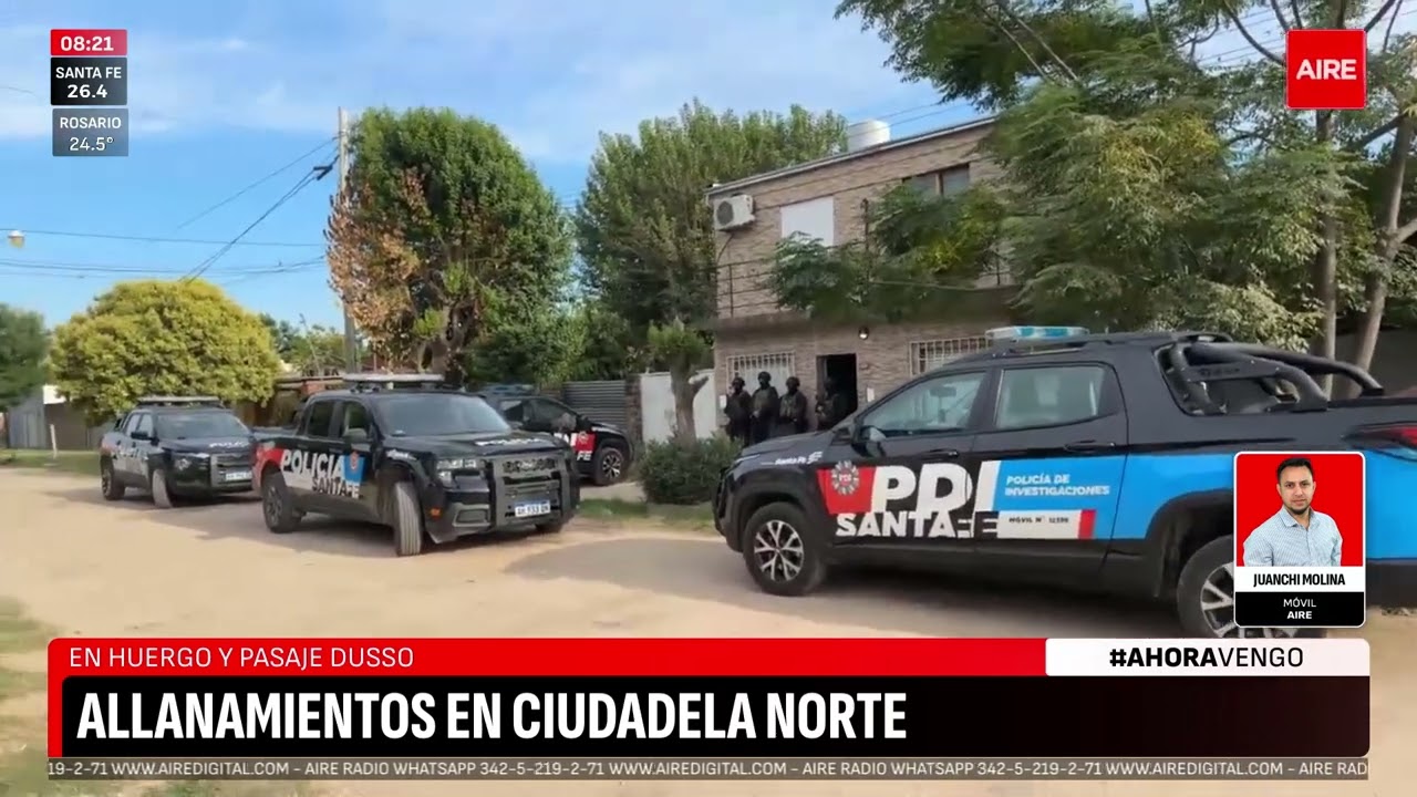Nuevo allanamiento en Santa Fe por la causa de la cocaína: vuelven a un domicilio ya investigado