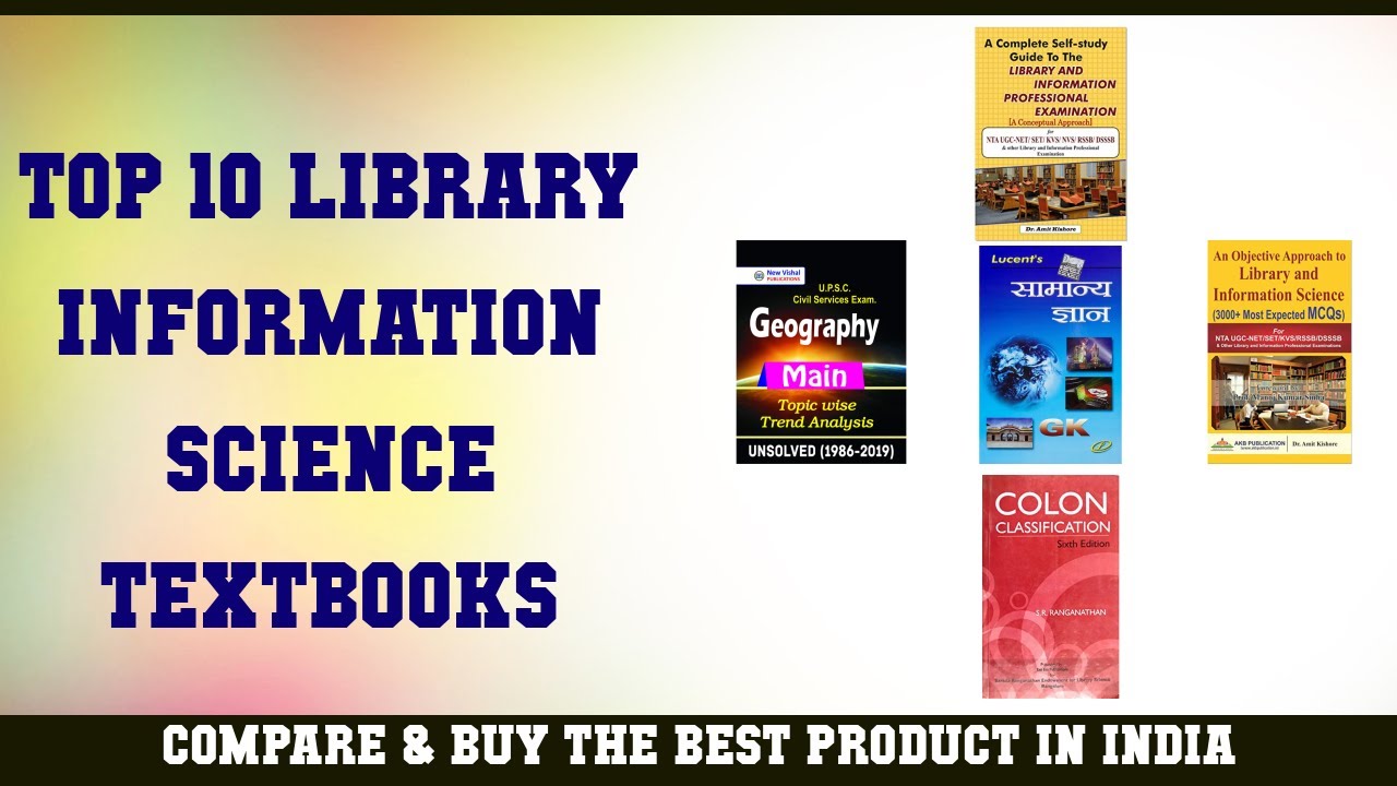 Top 10 Library & Information Science Textbooks to buy in India 2021 | Price & Review