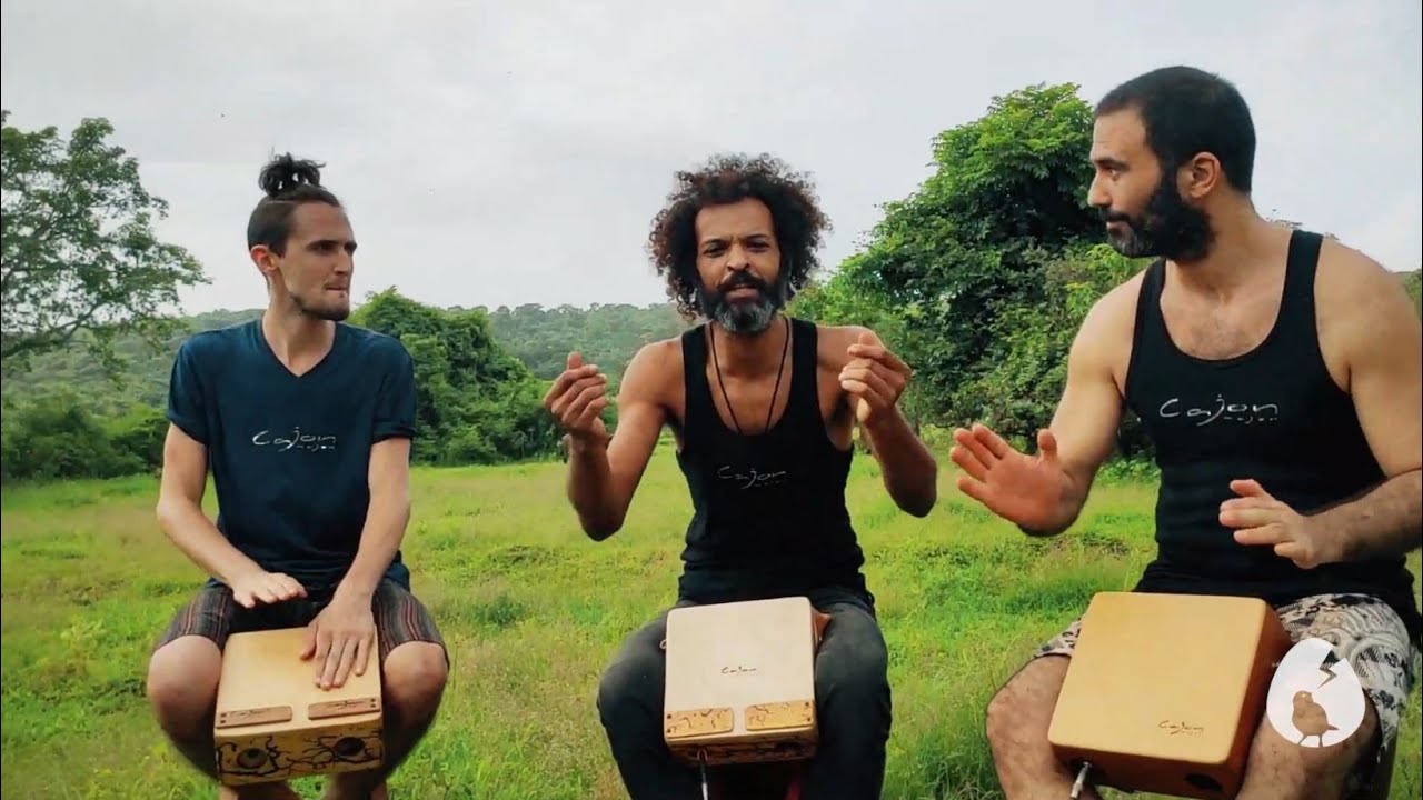Electric mini cajon with pickup is unique percussion instrument. Travel drum box Cajon Majon tab.