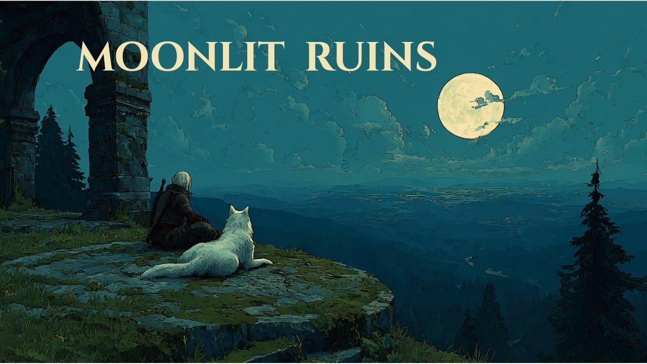 Moonlit Ruins | Medieval Ambient Music for Focus & Night Writing