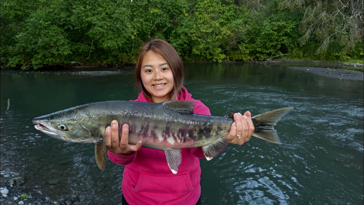 Bobber Fishing At A Hidden Creek In Alaska
