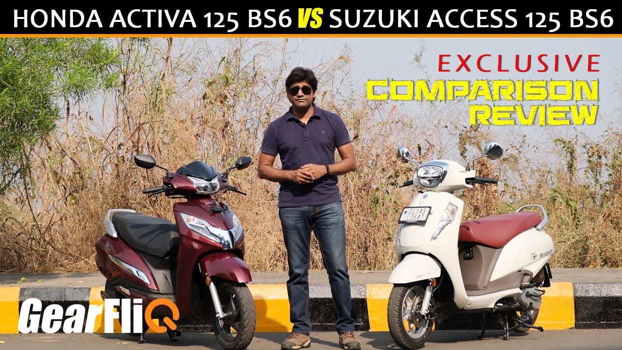 Suzuki Access 125 BS6 VS Honda Activa 125 BS6 - Comparison | GearFliQ | Hindi