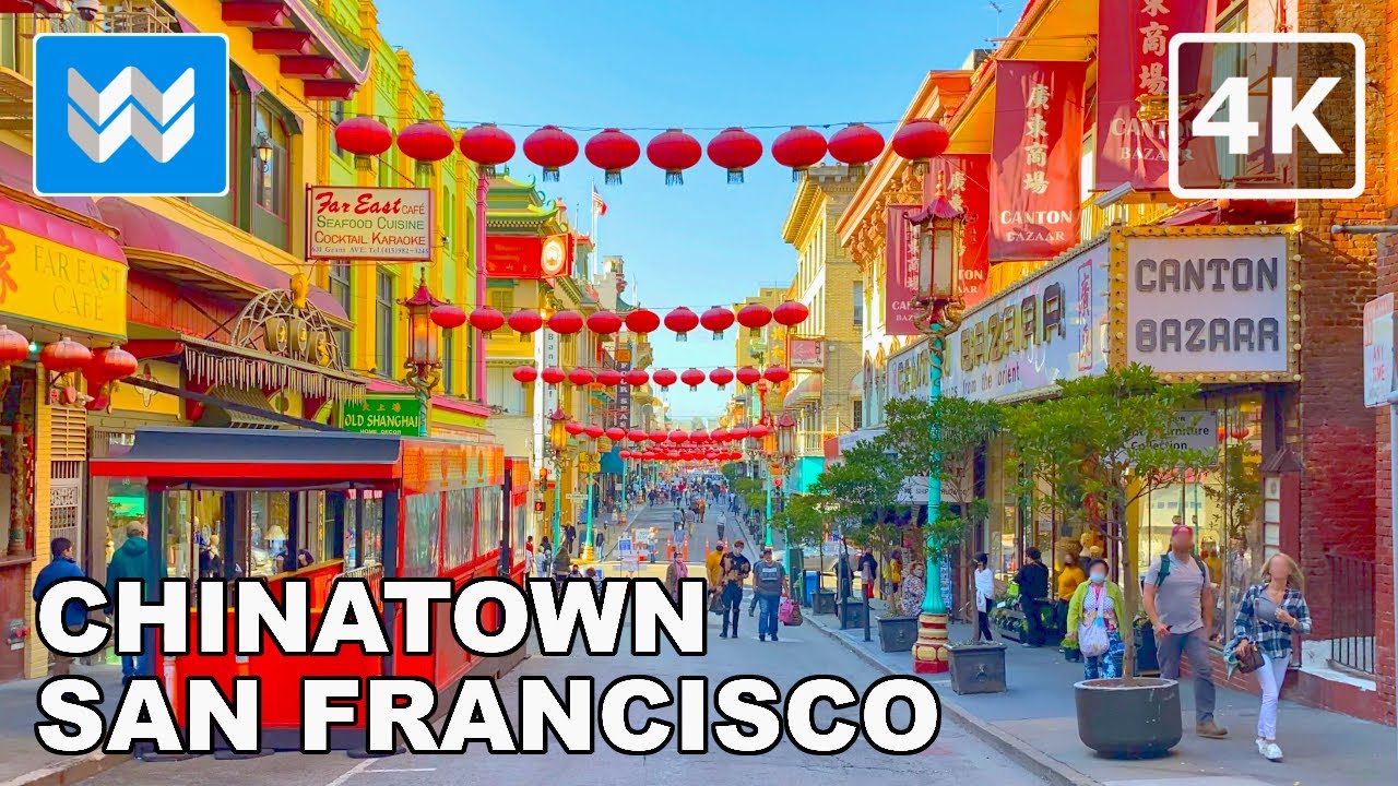 [4K] Chinatown in San Francisco, California USA - Walking Tour Vlog & Travel Guide 🎧 Binaural Sound