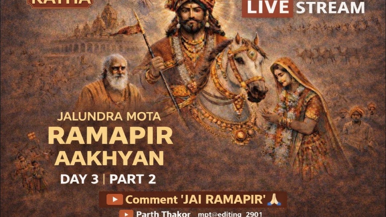 Divya Katha | Jalundra Mota Ramapir Aakhyan – Day 3 | Part 2 | Live Katha 2026