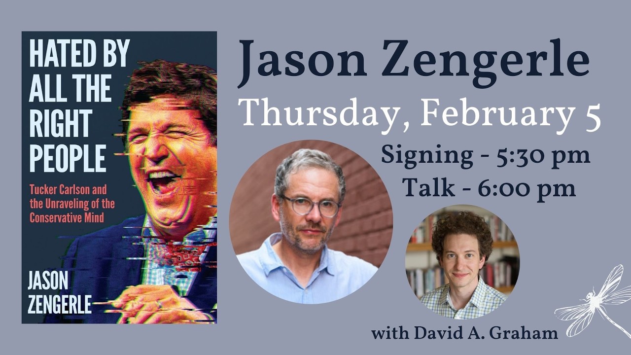 Jason Zengerle presents HATED BY ALL THE RIGHT PEOPLE with David A. Graham