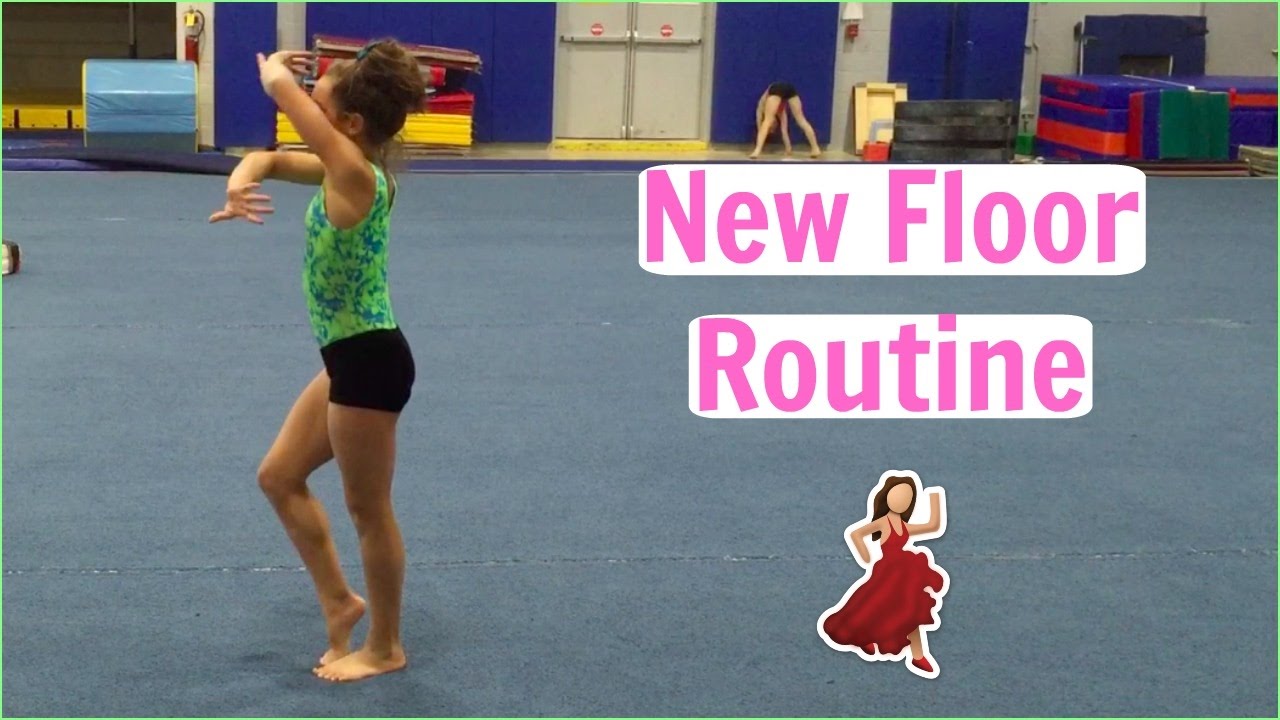 Practicing my New Floor Routine!! Everyday Gymnastics