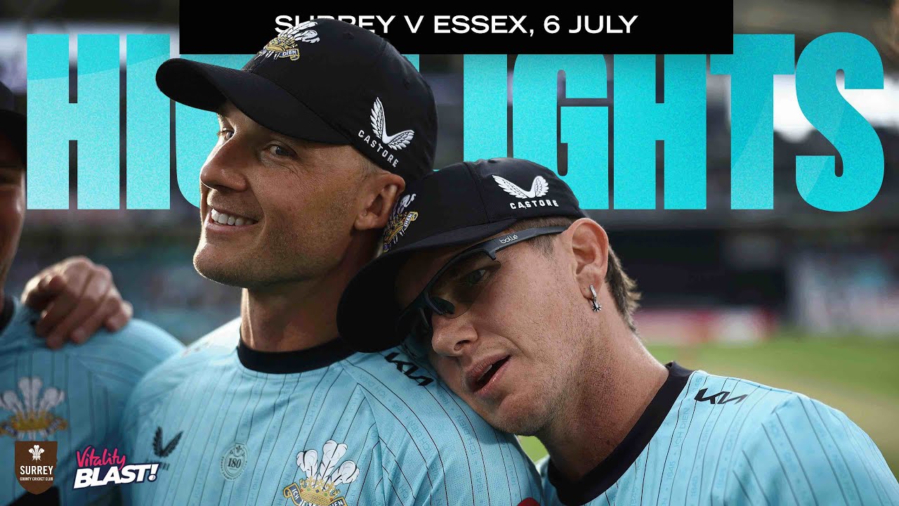 HIGHLIGHTS: Surrey fall to narrow four-wicket defeat to Essex | Vitality Blast