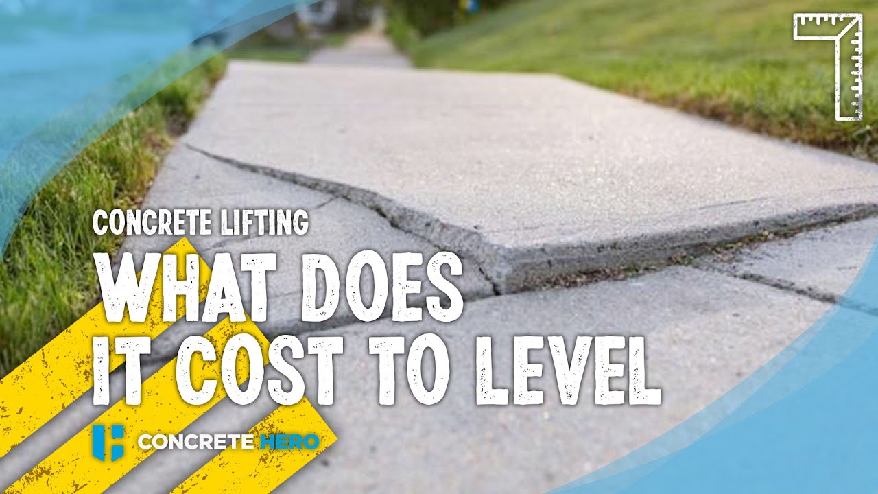 What does it cost to lift concrete. Here's the answer