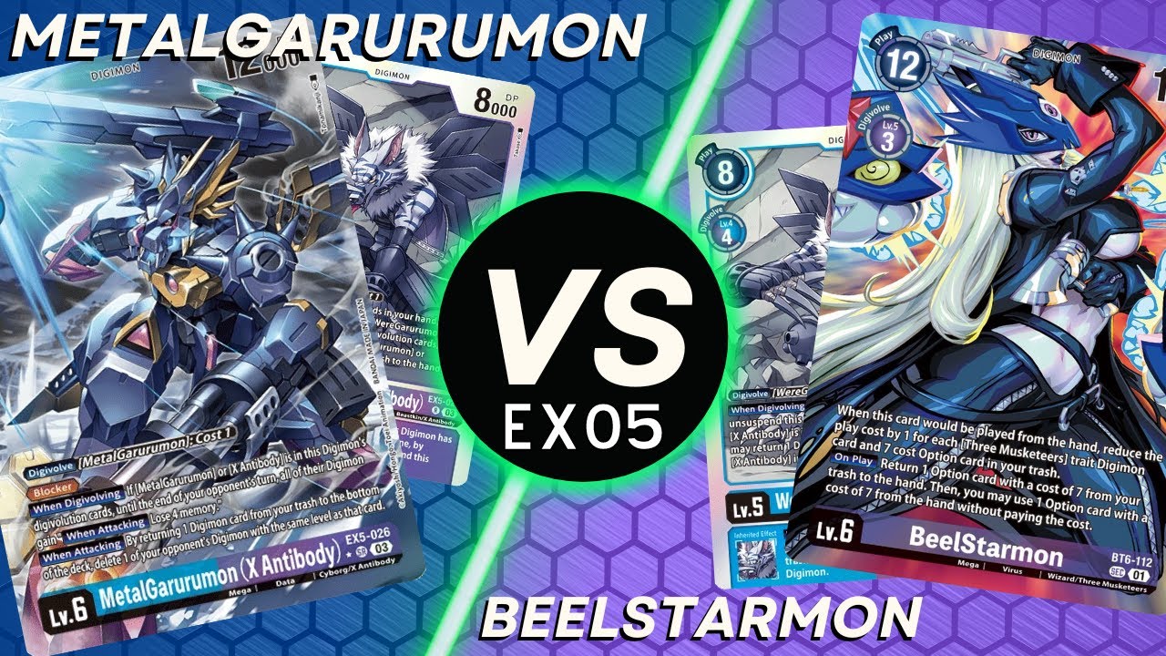 Digimon TCG [EX05] Garurumon X VS Beelstarmon