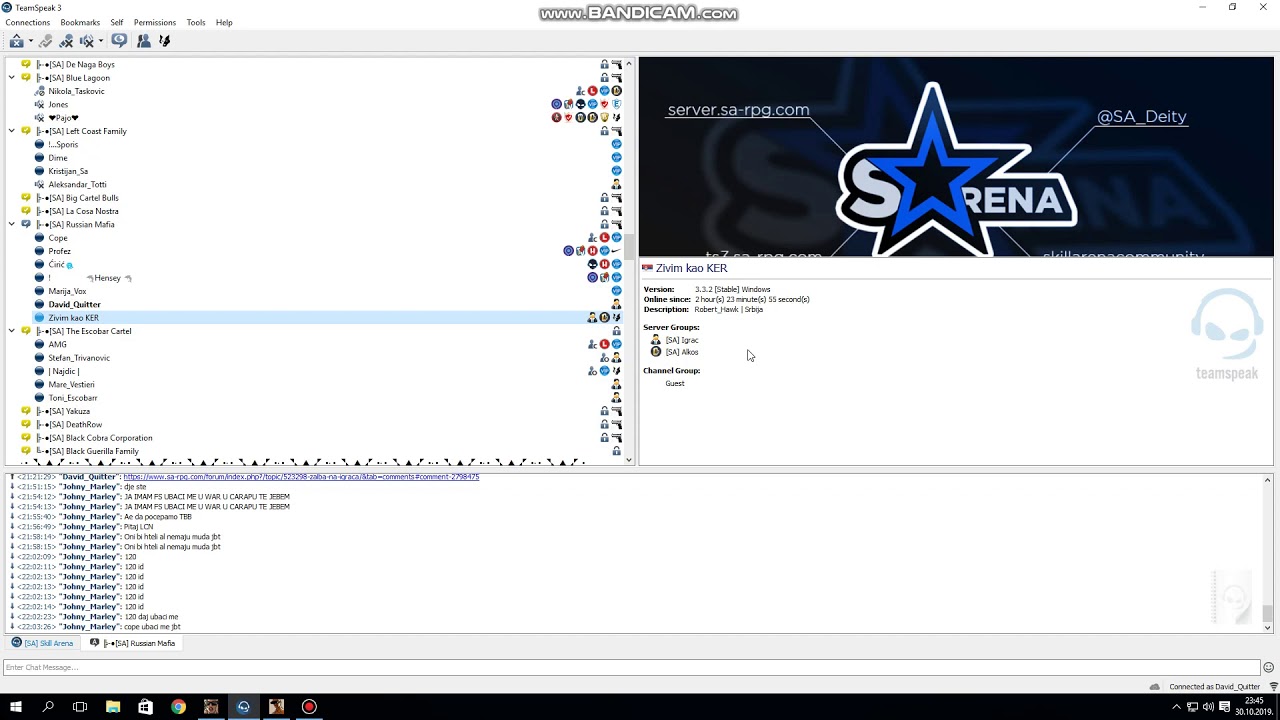 Svadja Skill Arena igraca na TeamSpeak-u 🤭😂