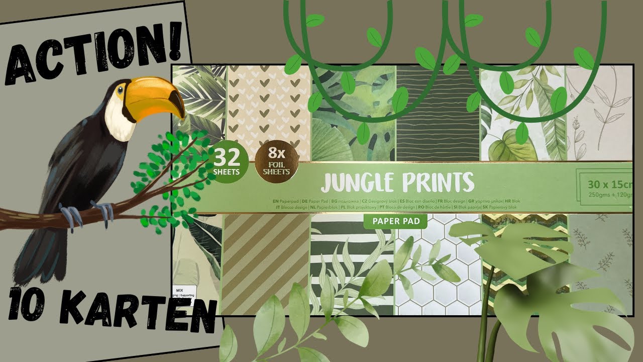 ACTION! 10 Karten - Jungle - AVEC