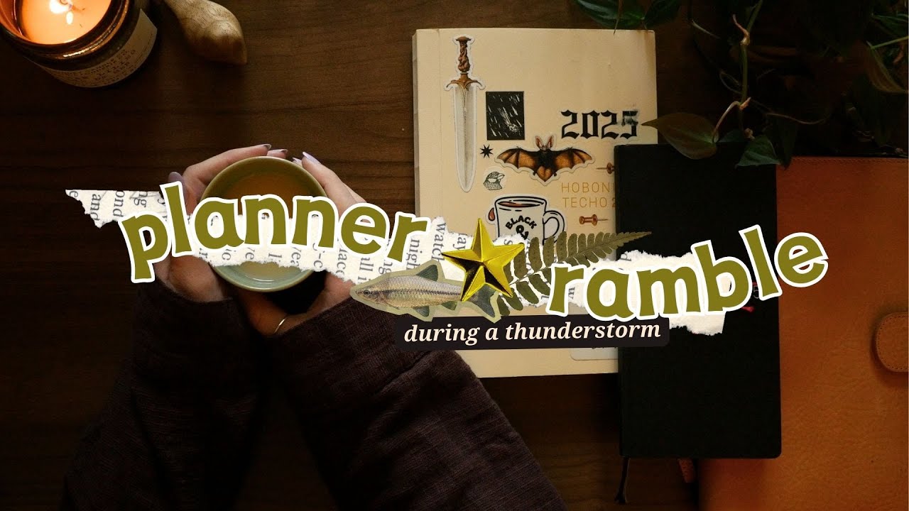 A Chaotic Summer in My Planners ✸ Rainy Day Journal Flip Through (Hobonichi + Sterling Ink)