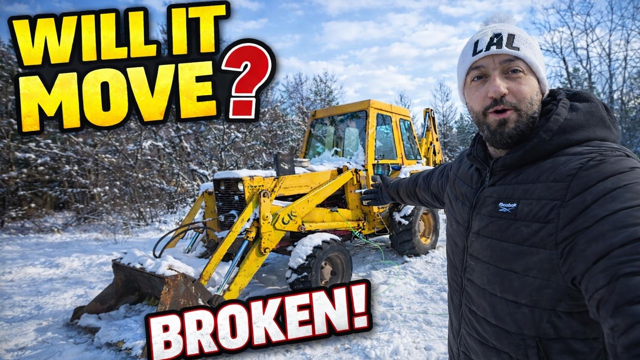 WILL IT MOVE? DRIVING A BROKEN BACKHOE TO MY OFFGRID PROPERTY!!