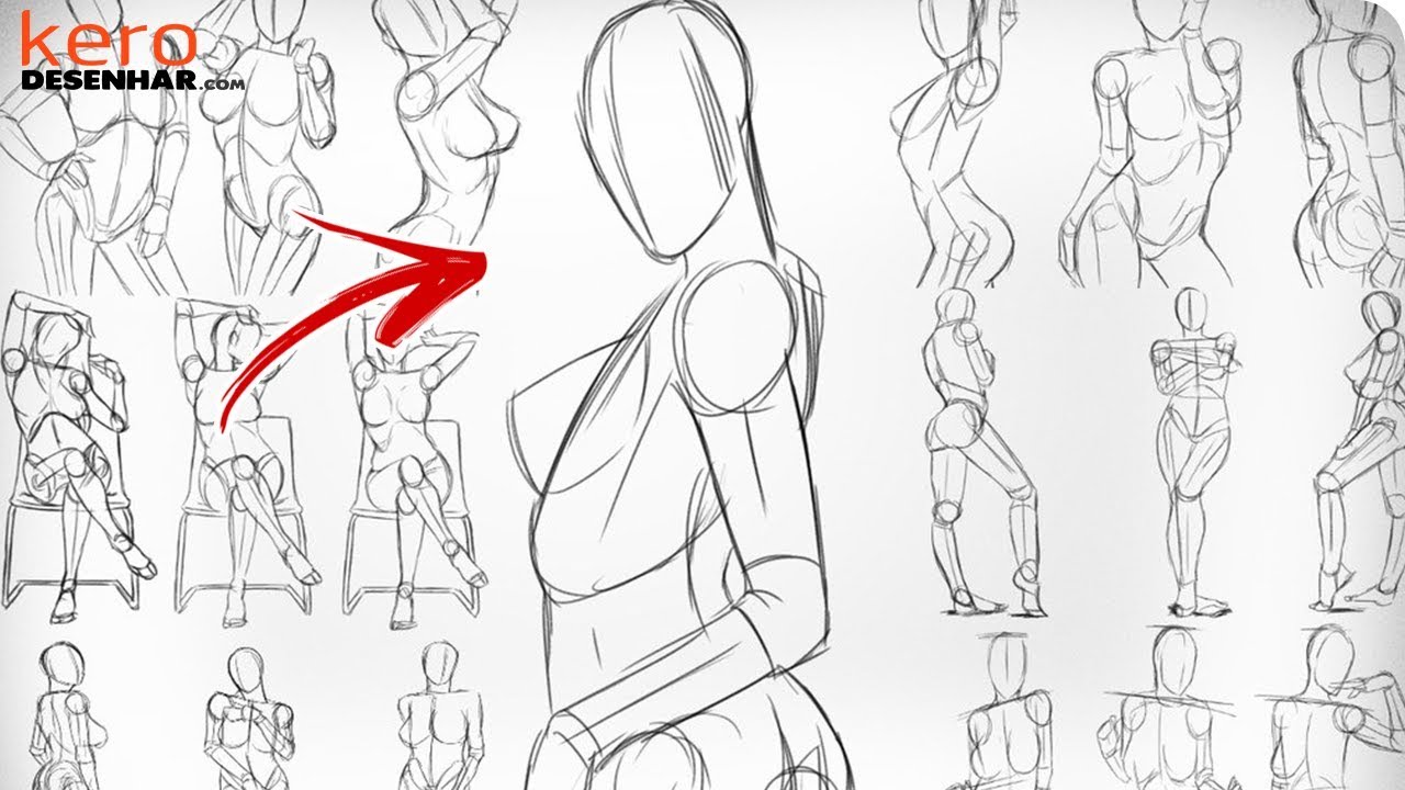 APRENDA A DESENHAR A ANATOMIA FEMININA | KeroDesenhar