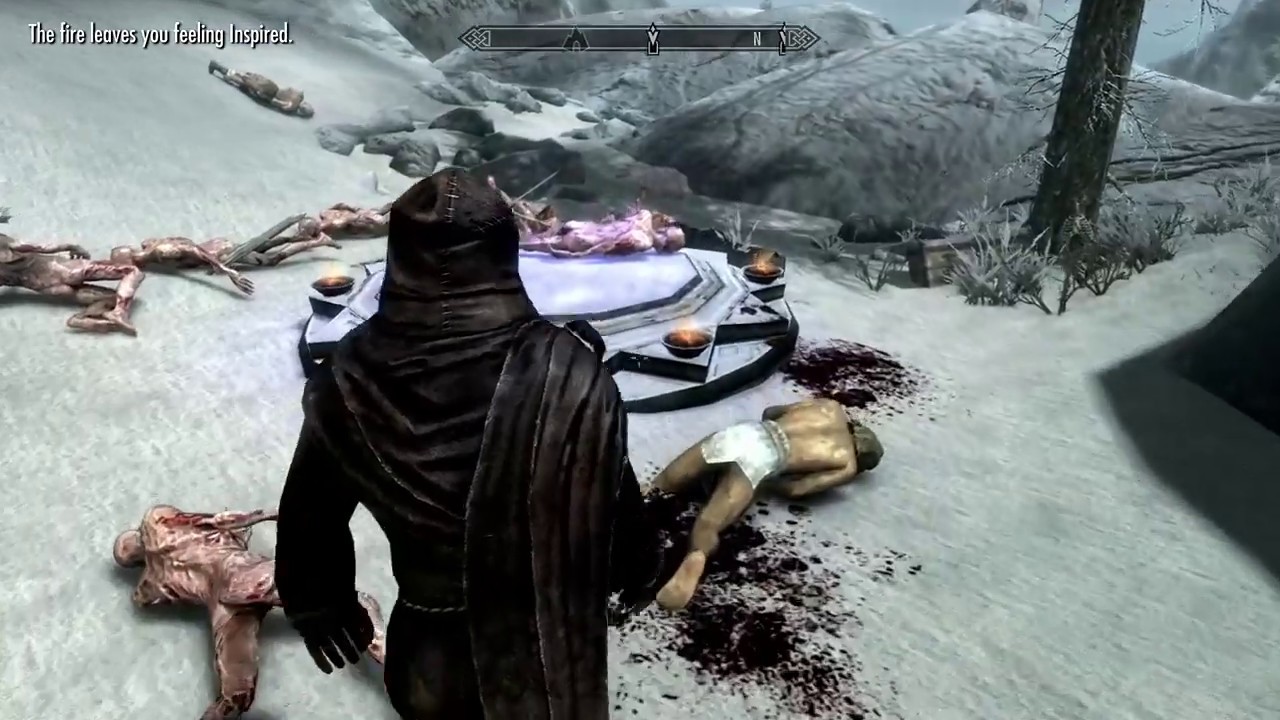 Skyrim: Using the ritual stone to summon an undead army