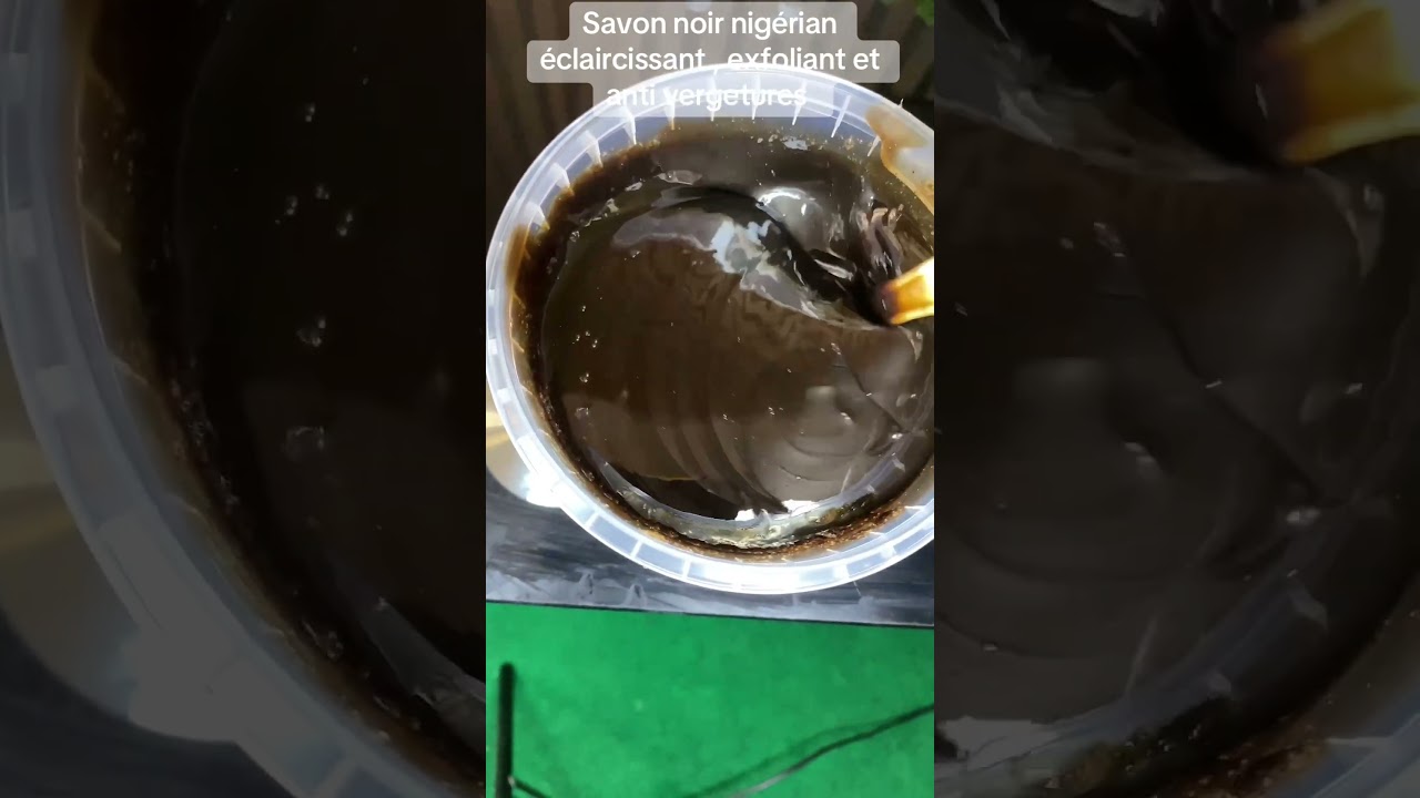 Savon noir nig&eacute;rian blanchissant anti vergetures