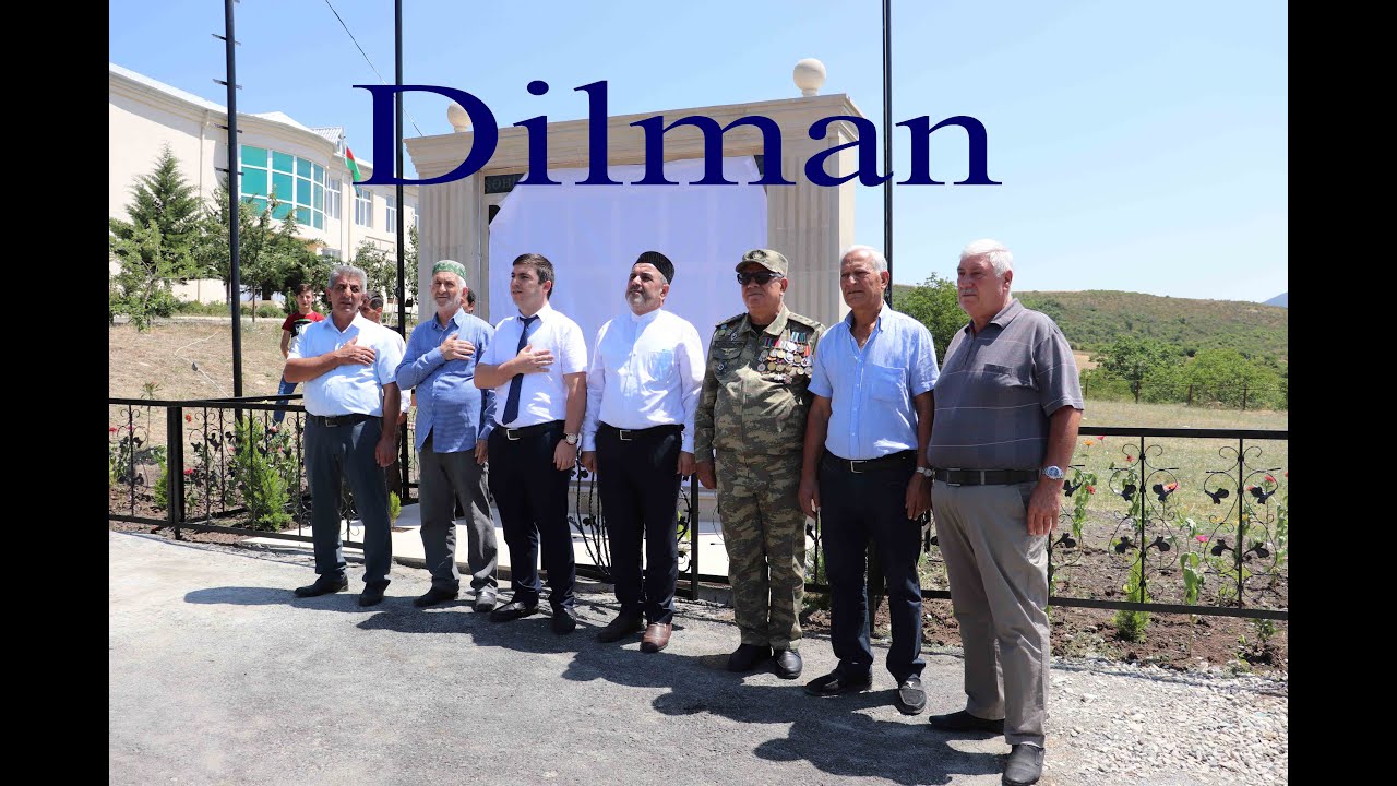 Şəhidlər abidəsinin açılışı. Dilman, Hacman, Xatman.