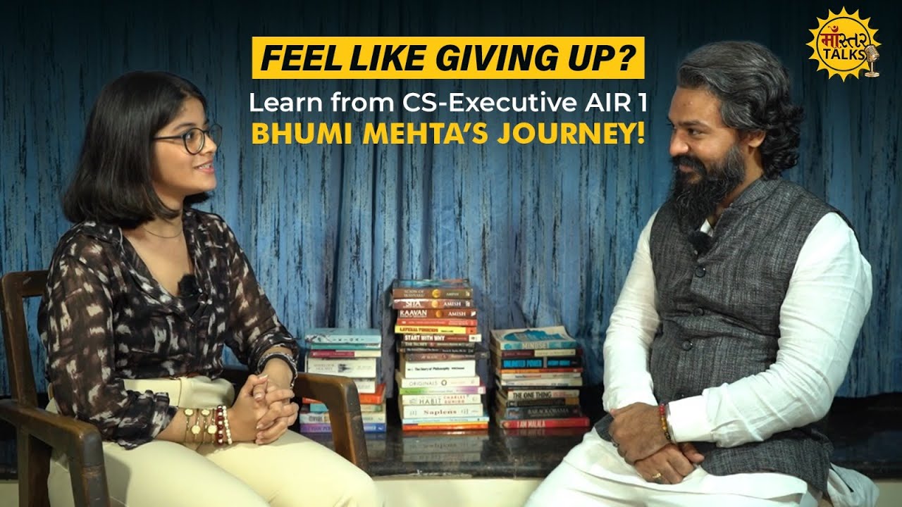 Bhumi Mehta AIR 1 in CS Executive Shares Her Success Secrets | MasterTalks #SuccessJourney