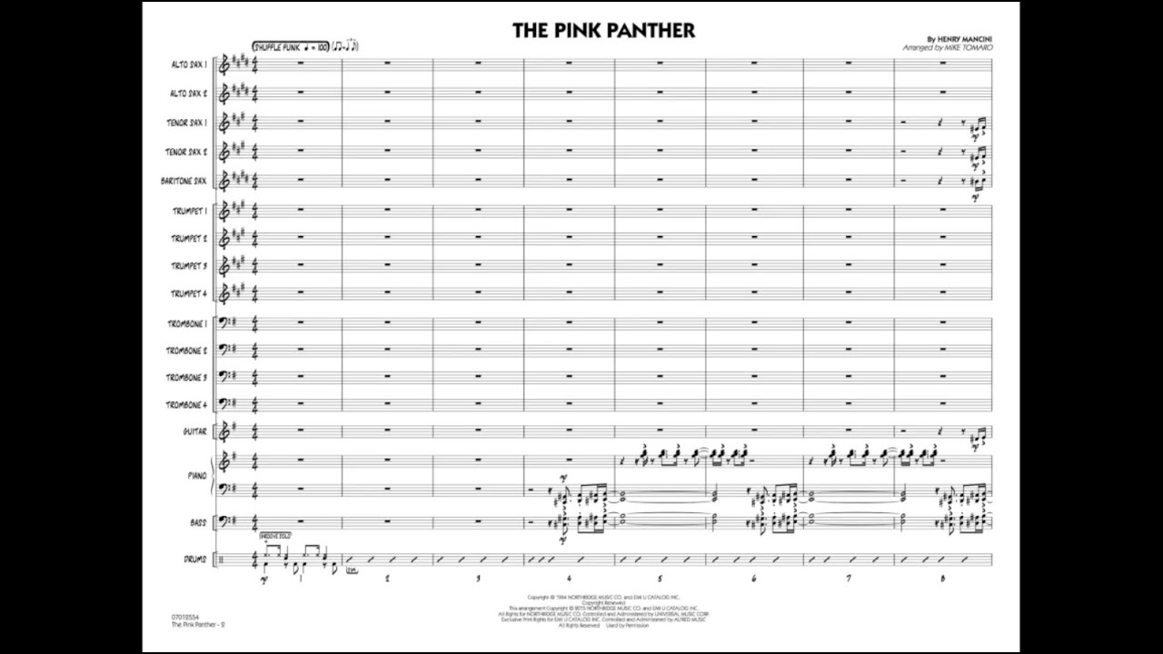 The Pink Panther by Henry Mancini/arr. Mike Tomaro