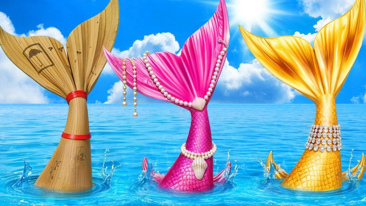 Poor VS Rich VS Giga Rich Mermaid || Fire Girl VS Water Boy