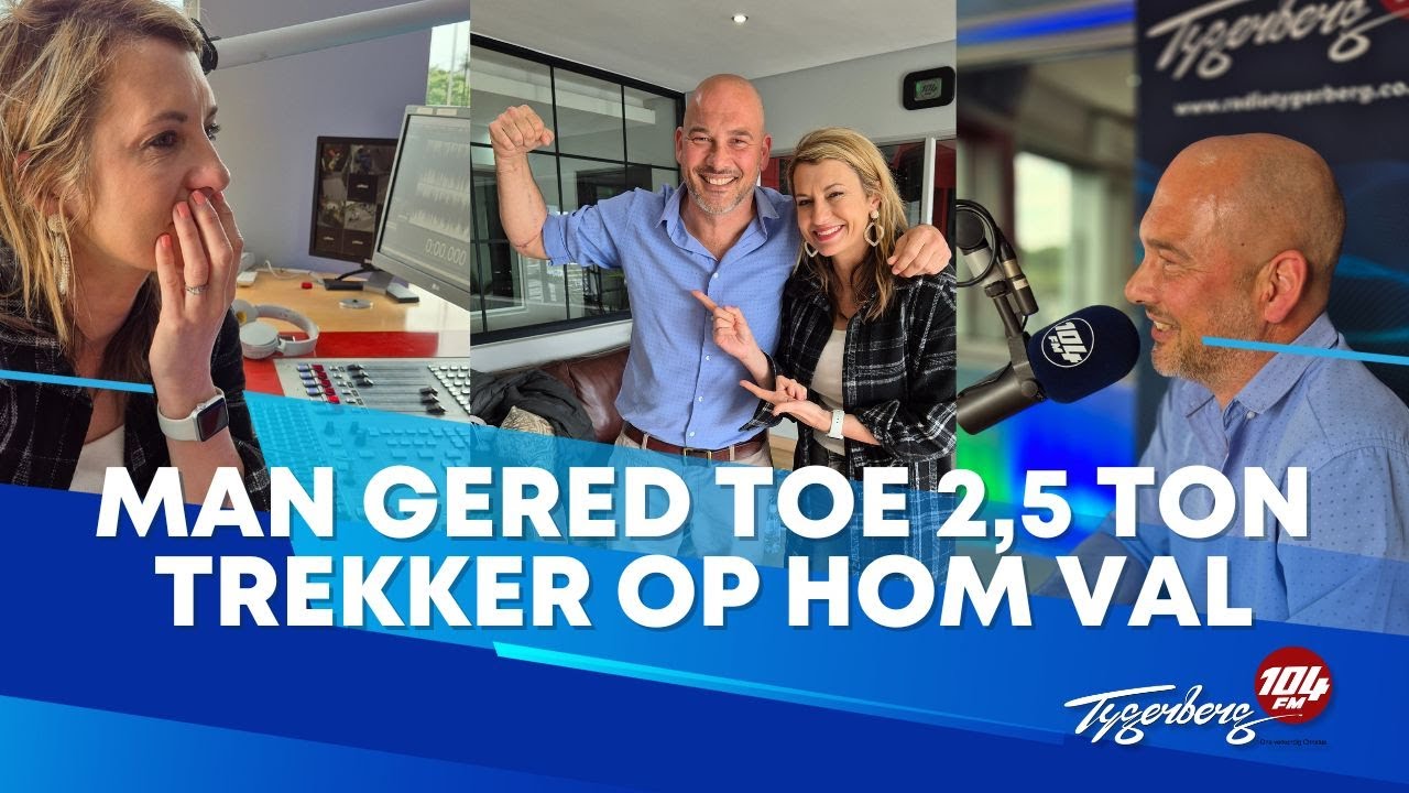 Wonderwerk genesing | Man gered na 2.5 ton trekker op hom val