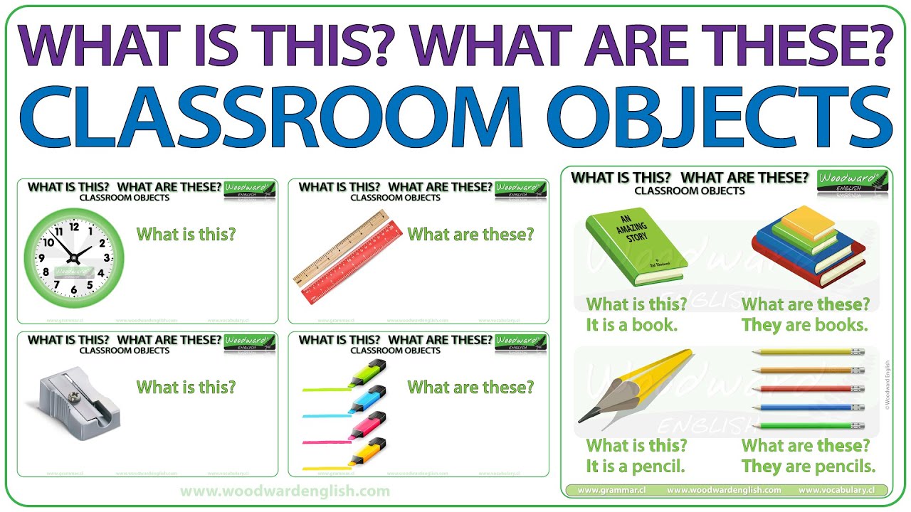 What is this? What are these? Classroom Vocabulary in English | Learn Basic English Words