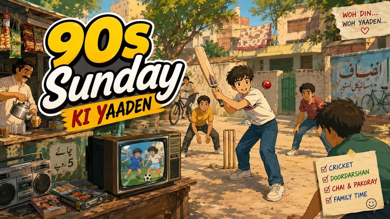 90s Ka Sunday | Bachpan ki Sunheri Yaadein | Ghibli Art Style