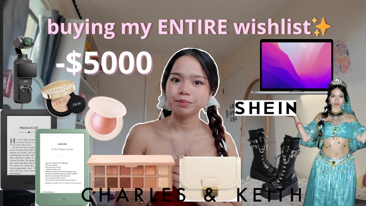 BUYING MY ENTIRE $5000 WISHLIST✨+ HUGE HAUL *macbook unboxing* (sephora, kindle, shein...)
