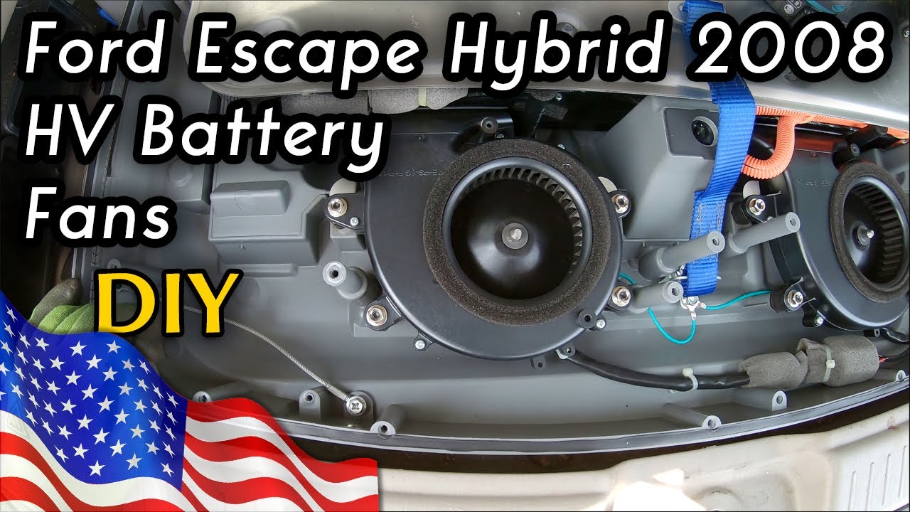 Replacing HV Battery Fan Motors on Ford Escape Hybrid 2008/Сэкономил $500/Форд Эскейп Гибрид в США